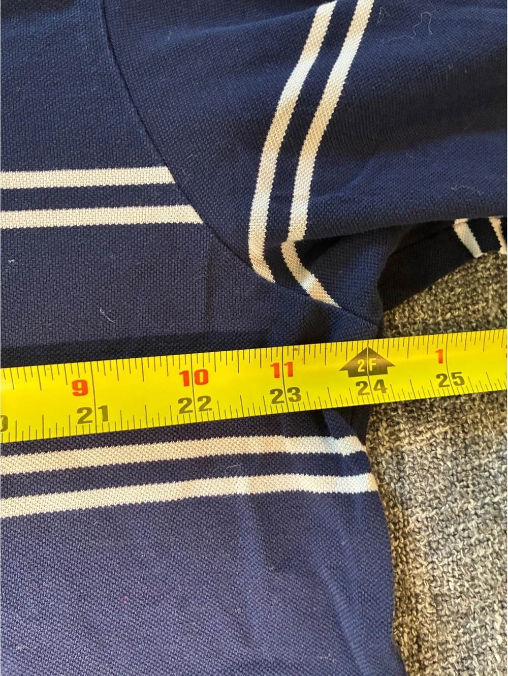 Ibis Country Club Florida Polo Golf Striped Shirt Small Pony Size Large HTF